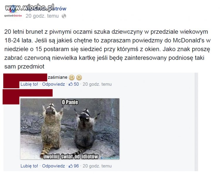 Podryw na "Spotkanie w McDonaldzie"