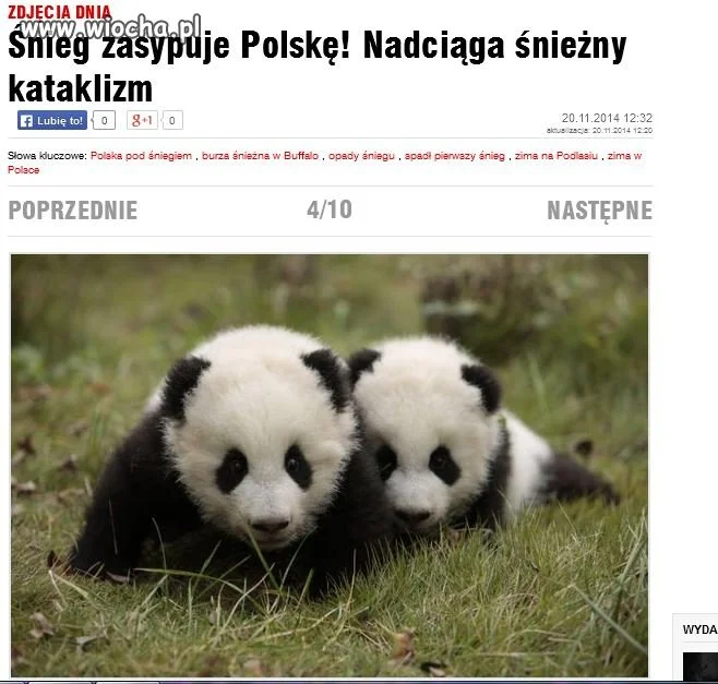 FAKT - śnieg zasypuje Polskę a w galerii