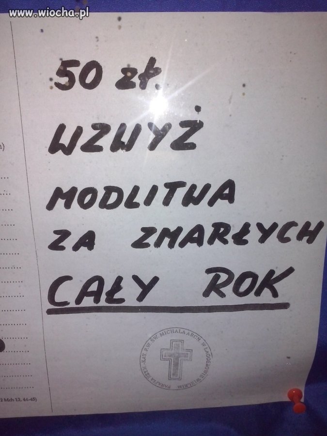 Cennik parafii w gminie Radwanice