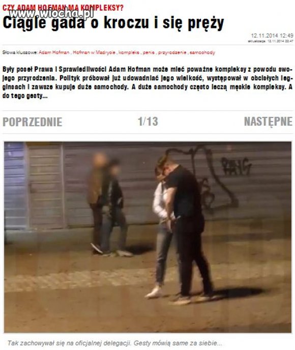 Hofman wydaje dużo... dlaczego ? 