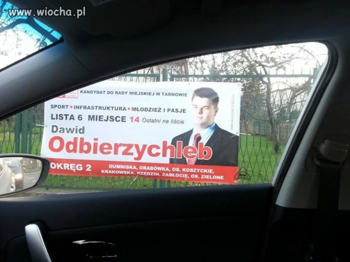 Nazwisko adekwatne do billbordu
