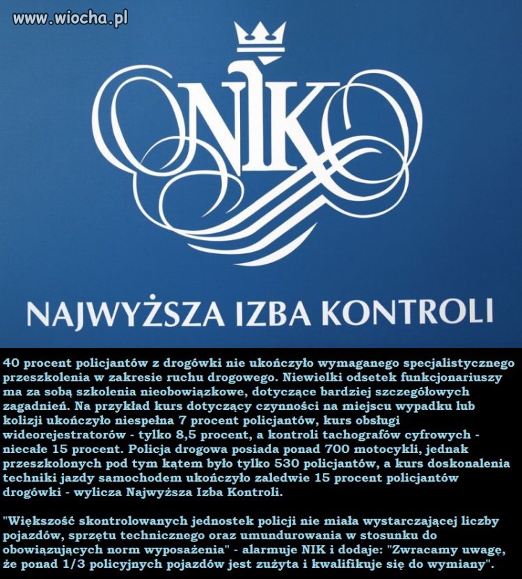 NIK o drogówce