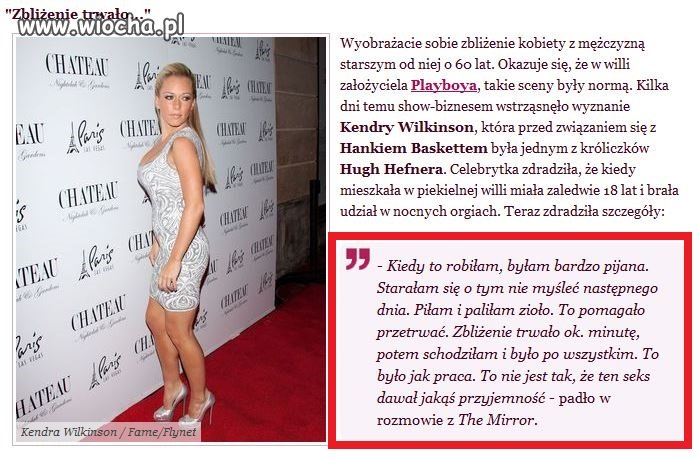 Były króliczek Playboya opowiada o seksie 