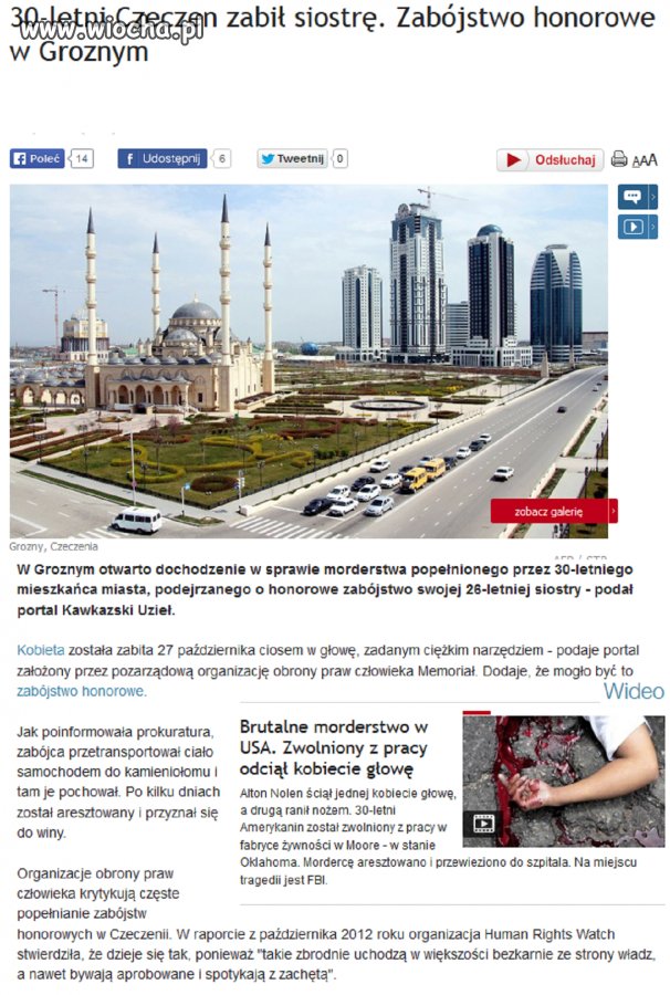 Islamski braciszek rozłupał siostrze głowę bo .. 