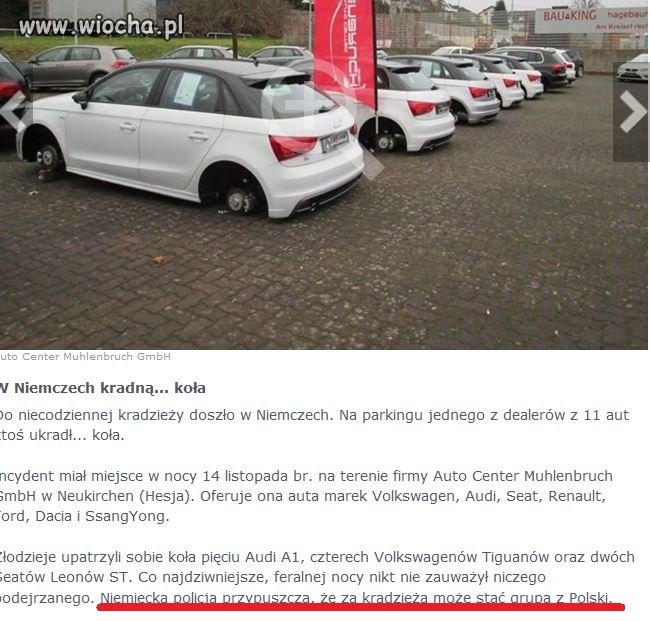 Polacy znani są za granicą jako złodzieje