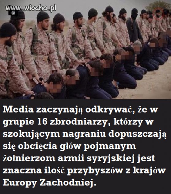 To już nie tylko ekstremiści z krajów arabskich,
