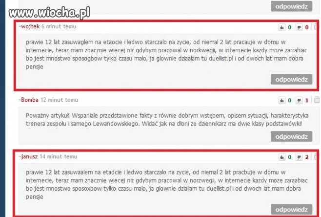Wojtek Janusz dwa bratanki... 100% sobowtóry 