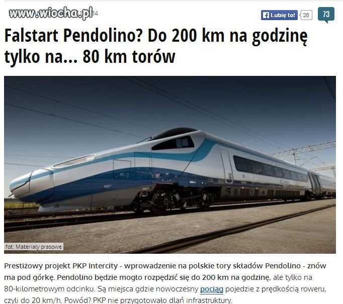 Wjazd to miał tylko na peron pchany przez TOMKA