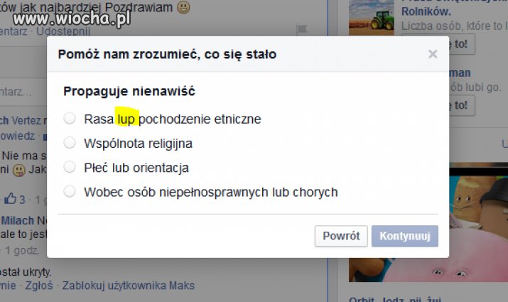 Język polski na facebooku