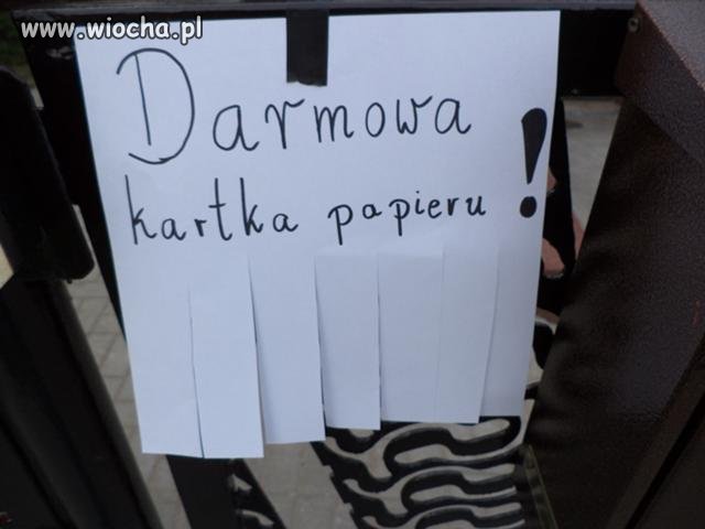 Darmowa kartka papieru.