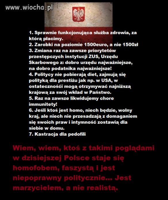 Kilka utopijnych zasad? Czy może tak