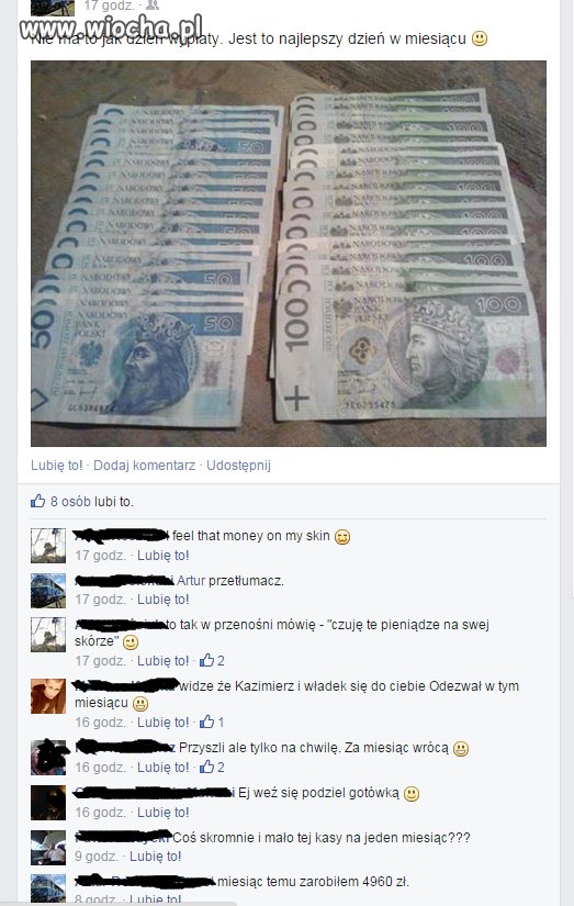 Nie ma to jak pochwalić się znajomym na facebooku