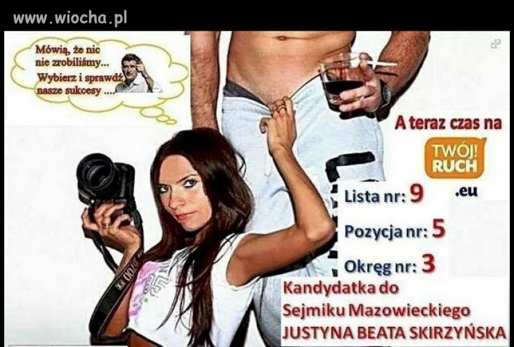 Z takim plakatem wygraną ma w kieszeni