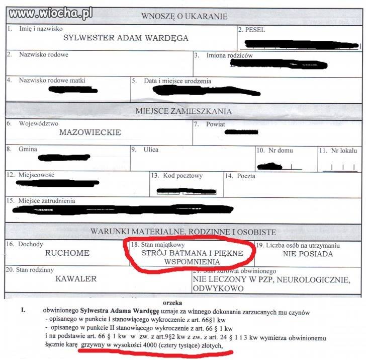 Jeżeli wspomnienia to stan majątkowy