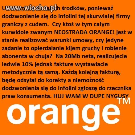 Pozdrowienia dla ORANGE, 