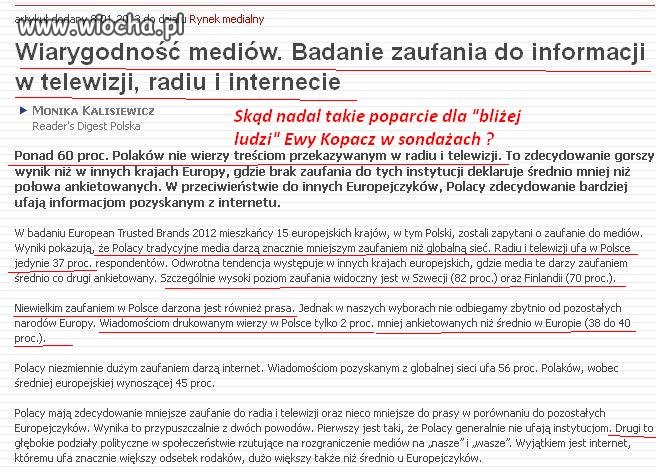 Władza wie lepiej co dla nas najlepsze, sondaż dla TVN