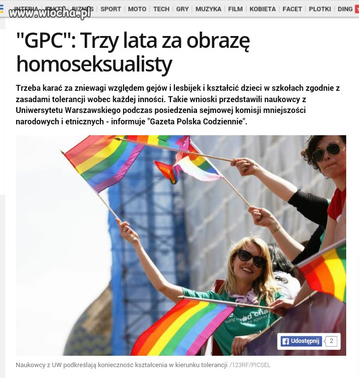 Dlaczego obraza homosia ma być inaczej karana 