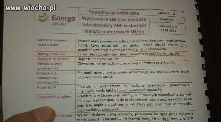 Specyfikacja techniczna