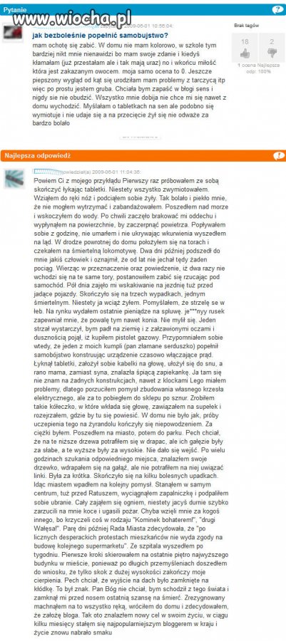 Jak bezboleśnie popełnić "samobujstwo"