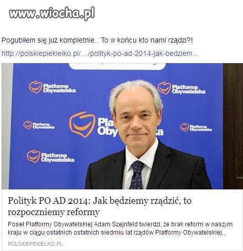 Jak będziemy rządzić to rozpoczniemy reformy 