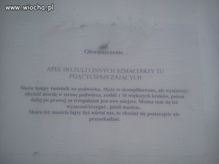 Odezwa do żuli.