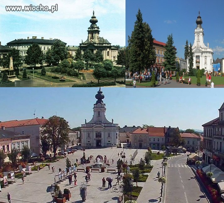 Tak Wadowicki Rynek zmieniał się