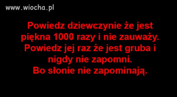 Powiedz dziewczynie, że jest piękna