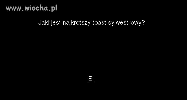 Toast sylwestrowy