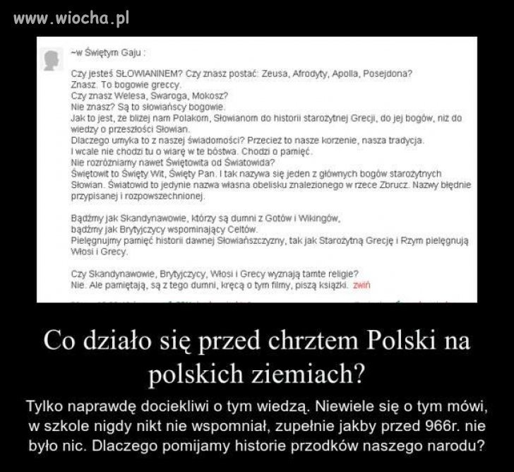 Dlaczego pomijamy historie przodków naszego narodu