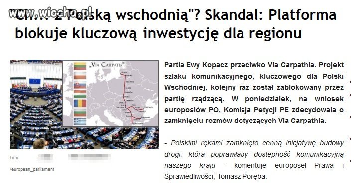 Tak nas PO prezentuje w UE