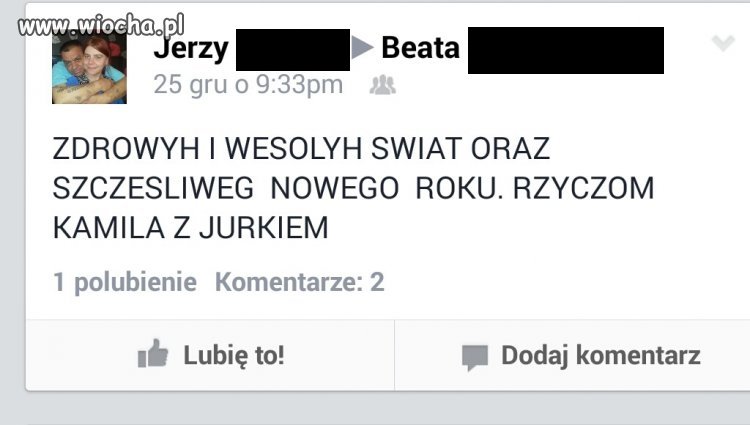 Życzenia Świąteczne na FB
