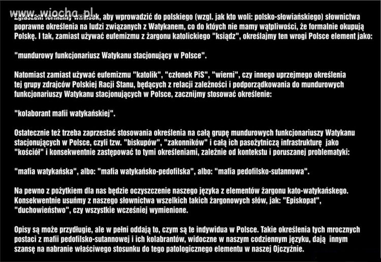 Nie jestem przeciw wierze