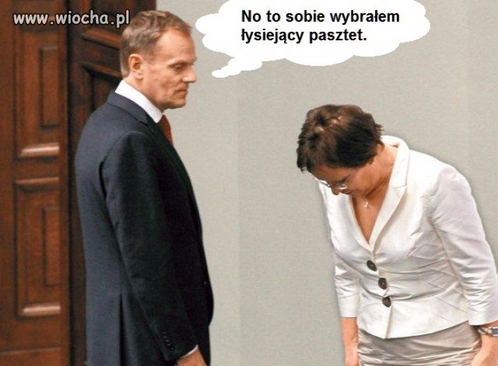 Na pożegnanie chylę łyse czoło panie premierze  