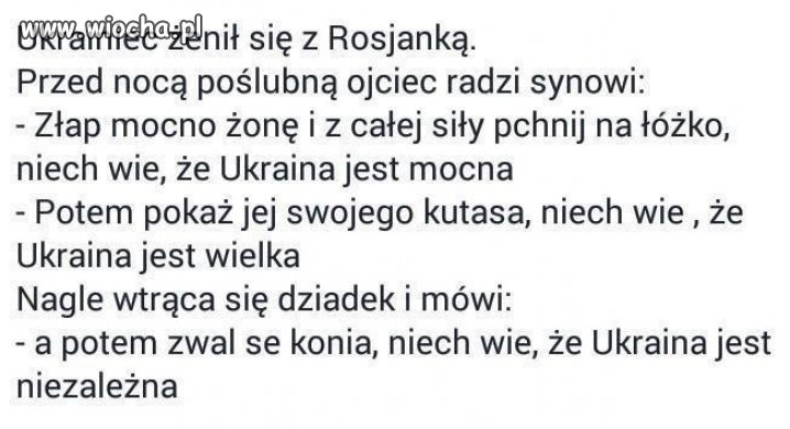 Pozwolę sobie dodać mały dowcip 