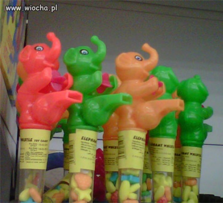 Słoniki z gwizdkiem.