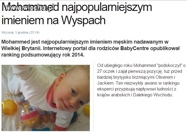 Jeszcze ok. 20 lat i Europa Wschodnia może być...