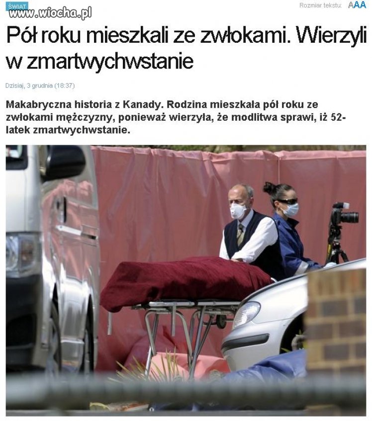 Tym razem modlitwa nie zadziałała. 