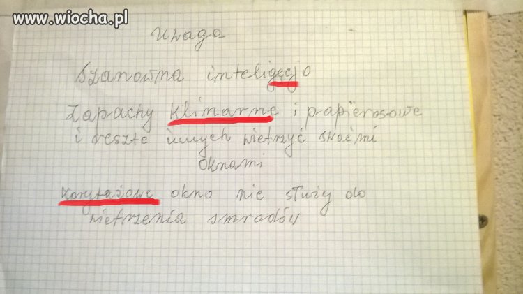 Ogłoszenie "korytażowe"