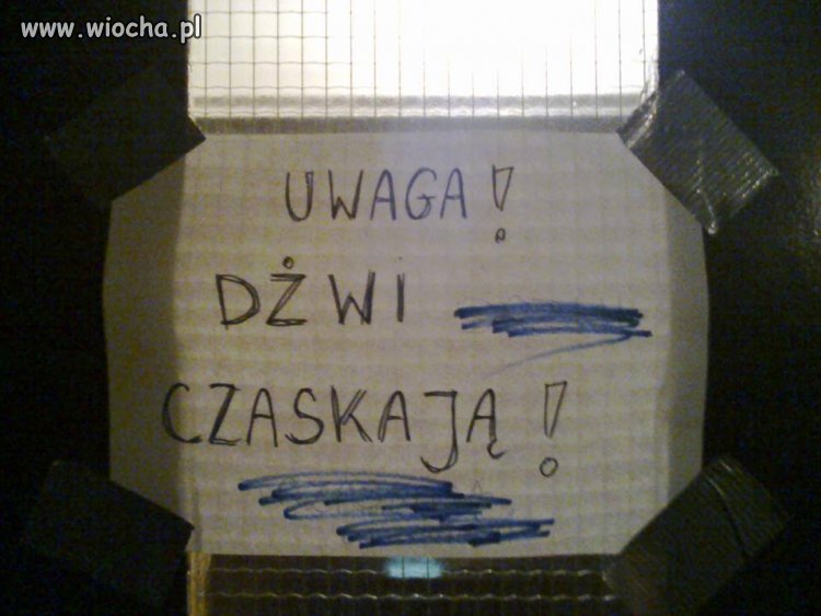 Uwaga! Dżwi czaskają