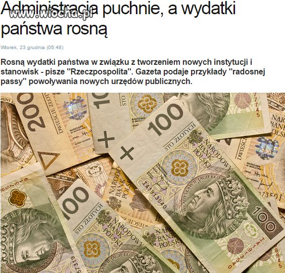 Walka z bezrobociem PO-PSL i ich "tanie państwo"