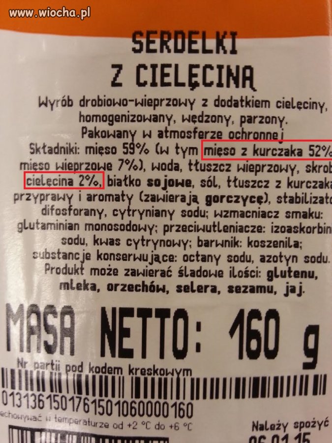 SERDELKI Z CIELĘCINĄ