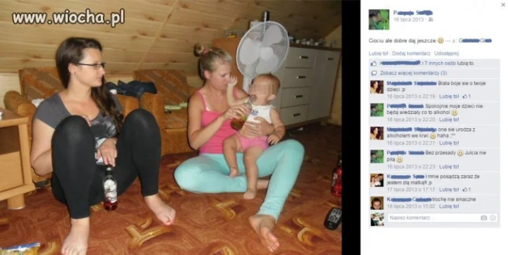 Dajmy dziecku alkoholu-wrzućmy zdjęcie na fb