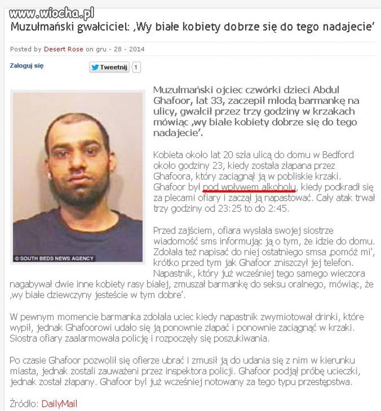 To muzułmanie piją alkohol? 