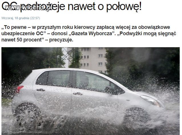 2015: Podwyżki ZUS, prąd i OC. 