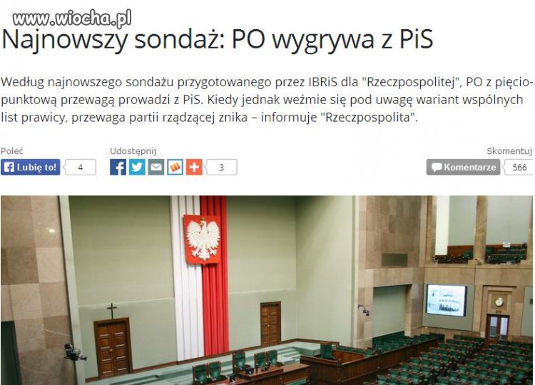 Im bardziej Polak dymany tym większe sondaże 