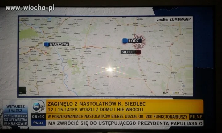Mapa Polski dla widzów TVN24
