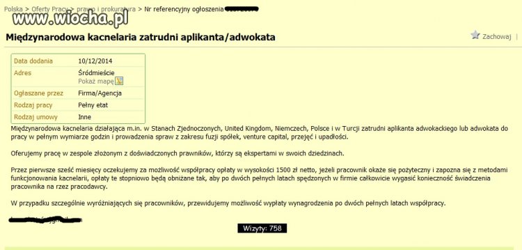 Chcesz pracować? - zapłać