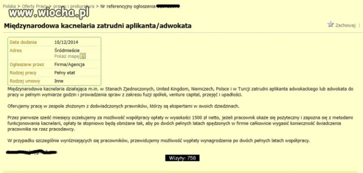 Chcesz pracować? - zapłać