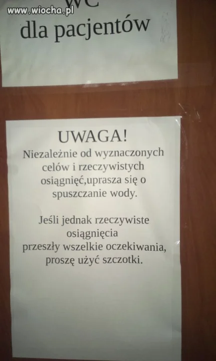 WC dla pacjentów 