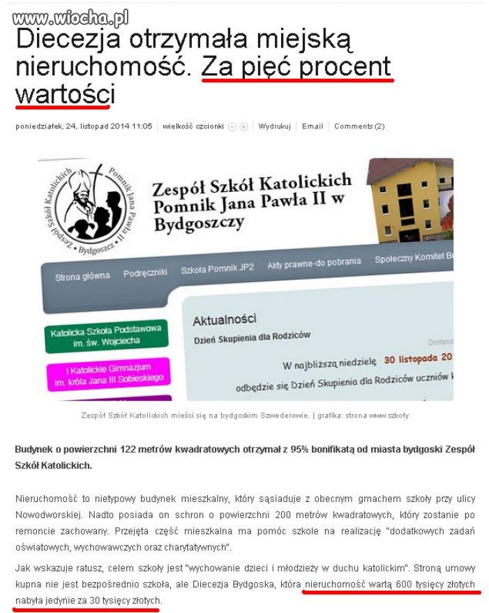 Że mi nikt takich bonifikat dać nie chce... 